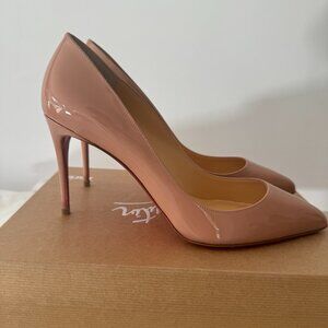 *NEW* Christian Louboutin PIGALLE Follies Pointe Toe Patent Leather Pump 39.5EU